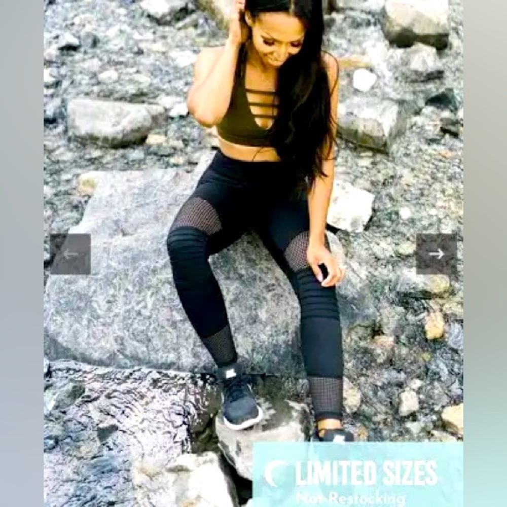 Zyia Black Moto Light n Tight leggings size 4